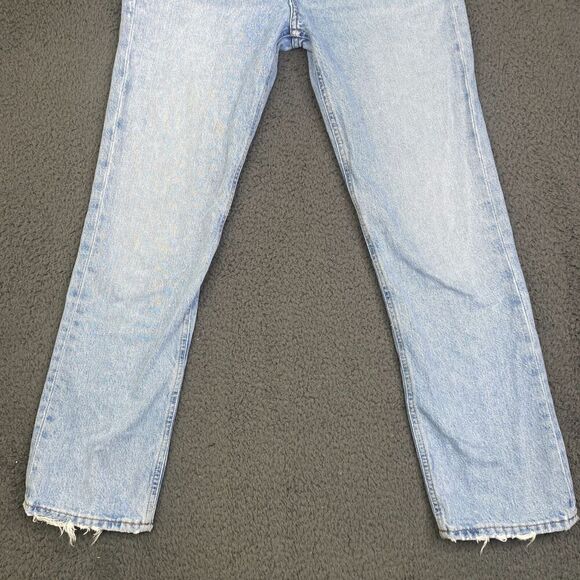 AGOLDE Ripley High Rise Straight Leg Ankle Jeans in Riptide Size 24 27x27 MEAS - Picture 3 of 11